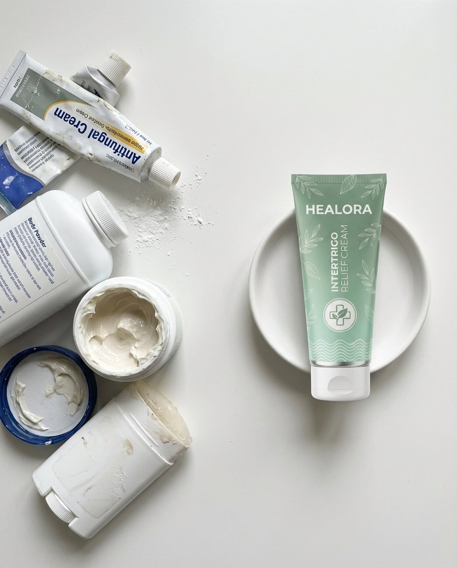 Healora cream designed for skin folds