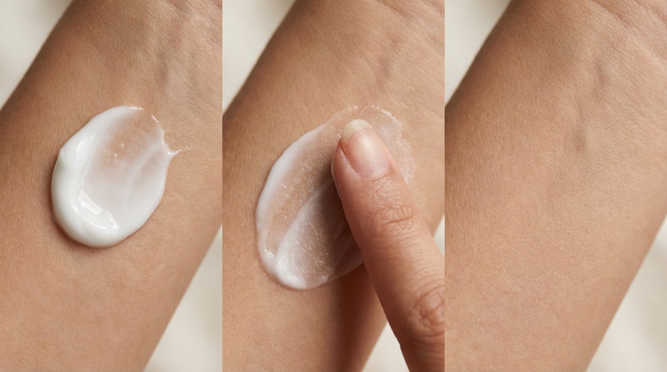 Cream to powder texture